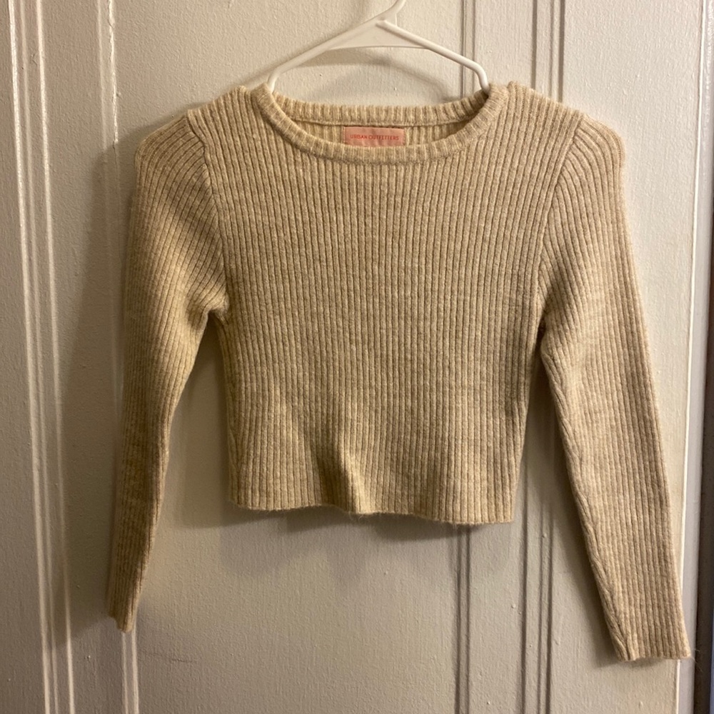 Urban Outfitters Ribbed Cropped Long Sleeve